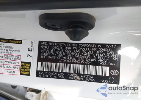 2017 Toyota Prius Prime Plus from USA, damaged, VIN JTDKARFP4H3065264